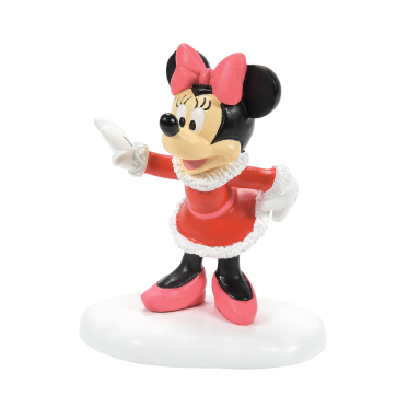 Disney Village kerstdorp figuur - Minnie Mouse - Minnie struts her stuff
