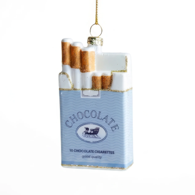 Yup in de Boom kerstornament - Chocolade sigaretten