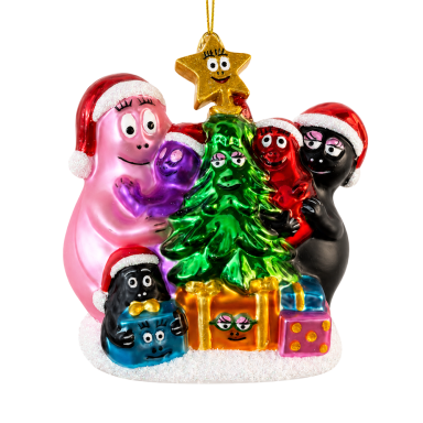 De Ballen Uit kerstornament - Barbapapa met kerstboom