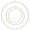 Kerstkrans - Metalen ringen - Goud - Drie stuks