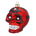 Inge Glas kerstornament - Schedel