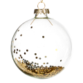 Goodwill kerstbal - Met gouden confetti - 8 cm
