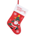Decoris kerstsok - Met kerstman - "Merry Christmas"