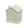 Decoris kerstdecoratie - Huisje - Wit