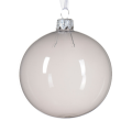 Decoris kerstbal - Grijs - 8cm