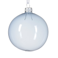 Decoris kerstbal - Blauw - 8cm