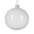 Decoris kerstbal - Wit - 8cm