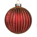 Goodwill kerstbal - Met ribbels - Rood