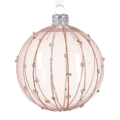Decoris kerstbal - Met glitters - 8cm