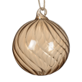 Decoris kerstbal - Met swirl - 8cm