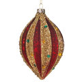 Goodwill kerstpegel - Met strepen - 16cm