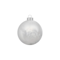 Inge glas glazen kerstballen - Set van 30 - Frost en zilver - 6cm