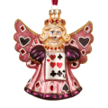 Decoris kerstornament - Engel met speelkaart