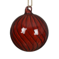Decoris kerstbal - Met swirl - 8cm