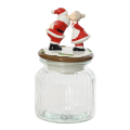 Decoris voorraadpot - Met kerstman en kerstvrouw