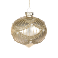 Goodwill kerstbal - Met parels - 8cm