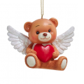 Kurt Adler kerstornament - Teddybeer met hart