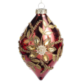 Goodwill kerstpegel - Met bloemen - 16cm