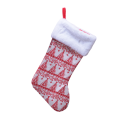 Decoris kerstsok - Met wollige rand