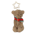 Goodwill naamkaarthouder - Teddybeer met strik - 10.5cm