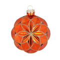 Holly & Jolly kerstbal - Met glitters - 8cm
