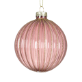 Decoris kerstbal - Met ribbels - 8cm