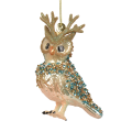 Decoris kerstornament - Uil met gewei