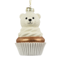 Decoris kerstornament - Cupcake met beer