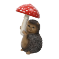 Decoris kerstfiguur - Egel met paddenstoel