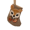 Decoris kerstornament - Kerstsok met hert