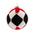 EDG kerstbal - Met ruiten - 10cm
