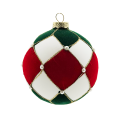 EDG kerstbal - Met ruiten - 10cm
