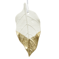 Decoris kerstornament - Blad - Met goud