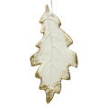 Decoris kerstornament - Blad - Met goud